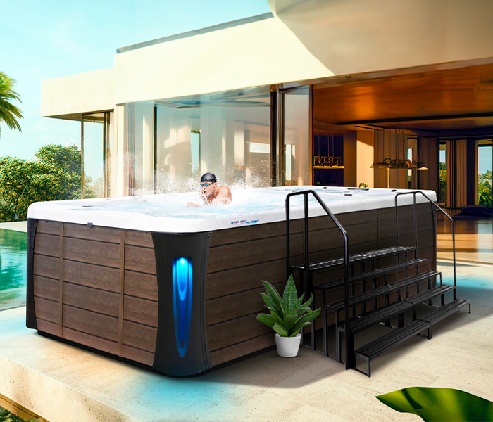 Calspas hot tub being used in a family setting - Portland