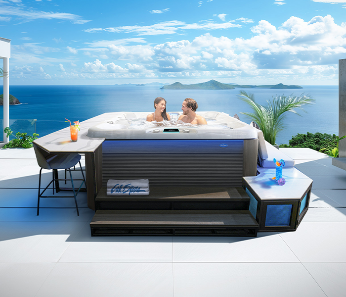 Calspas hot tub being used in a family setting - Portland